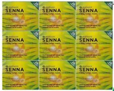Herbal Senna (Senokot) Tablets Natural Constipation Relief 9 packs (180 Tablets)