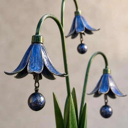 Triple bluebells garden stake - triple,