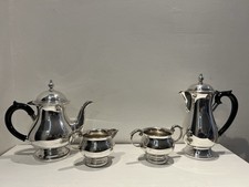 Tea and Coffee Set Silver On