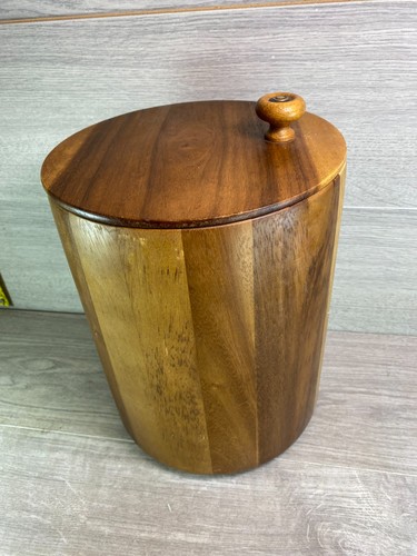Wooden biscuit bread barrel - wooden,