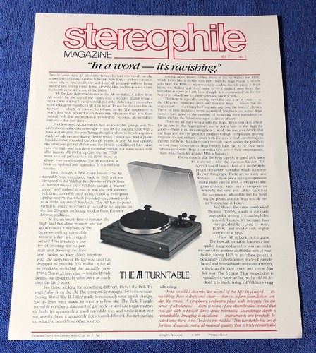 Acoustic research turntable - acoustic,