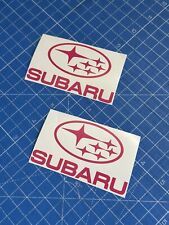 Subaru 555 Pink STI  X2 100mm  Stickers DECALS FOR WRX WRC Legacy STI  IMPREZA