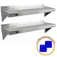  Stainless Steel Shelves Commercial Catering Kitchen Shelf 900-1940mm Pack of 2