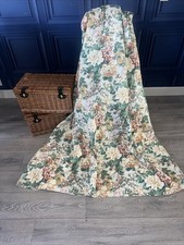 Vintage Curtina King Size Throw Floral Design