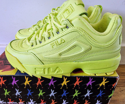Fila green leather low - green,