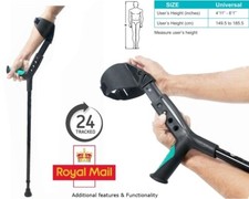 Adjustable Underarm Forearm Elbow Crutches Walking Stick (( Single ))