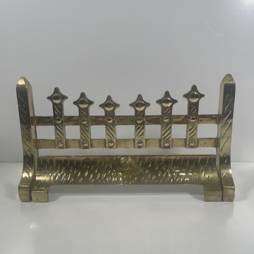 Brass fire fret front grate - fret,