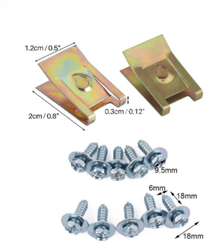 Fit jaguar undertray screws - undertray,