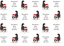 Border Collie Sheep dog Christmas personalised Christmas gift wrapping paper