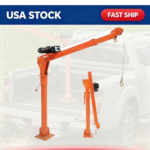 Truck bed 1100lbs crane pickup - crane,
