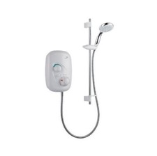 Mira Event XS Thermostatic Power Shower – White/Chrome | 344046WC