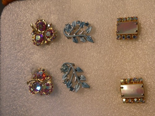 Pair vintage dress clip - 3,