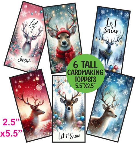 Tall card toppers - card,