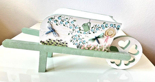 Decor wooden wheelbarrow - wooden, wagon