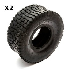Spare Tyres 15x6.00-6 Garden Lawn Tractor 6" Rim 4PLY Black Tyres 2 PACK