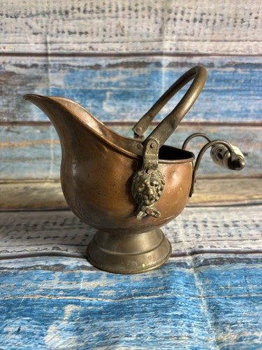 Vintage copper brass coal - copper,