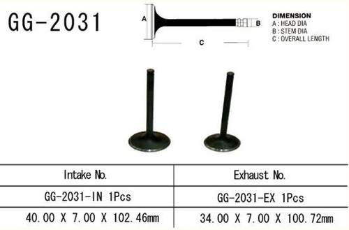 Intake valve for yamaha - intake,