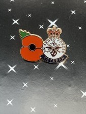 Veterans poppie pin Badge