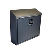 Wall Mounted Large Steel Lockable Mail Box Post Letter Box Premium by Buckingham