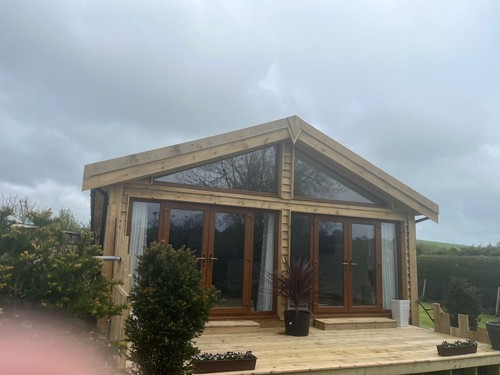 Caravan log cabin timber - cabin, home