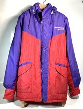 Vintage 1990s Network Q Vauxhall RAC Rally / WRC Team Jacket Red Purple Large
