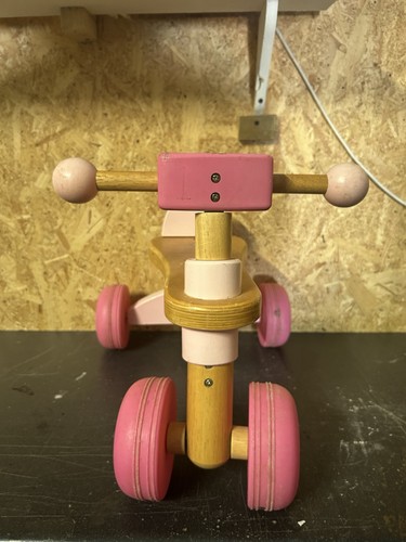 Elc wooden ride trike pink - wooden, on