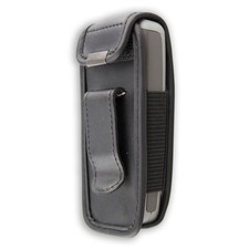 caseroxx Leather-Case with belt clip for Nokia 1600 in black made of genuine lea