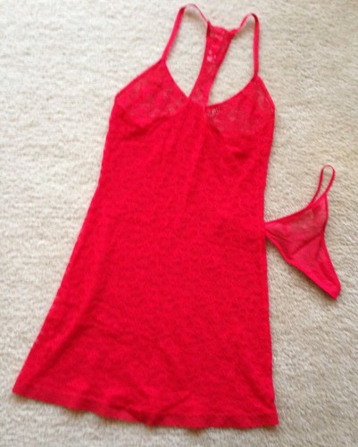 Red lace stretchy nightie