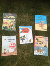 Vintage Tintin Comic Book Set