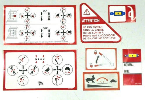 Safety decals for - for, jcb