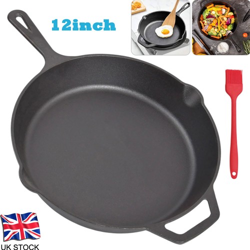 Cast iron skillet pan 12inch - skillet,