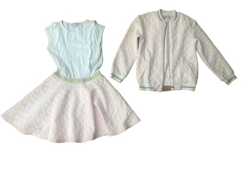 Lili gaufrette pink twinset - pink,