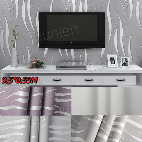 Silver grey wallpaper wave - silver,
