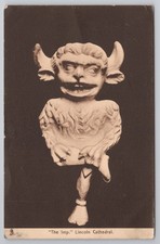 The Lincoln Imp Lincoln Cathedral Postcard Raphael Tuck Sepia Series 1906 Posted