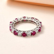 WOW Ruby & Moissanite Platinum