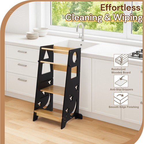 Kids wooden step kitchen - kids, up