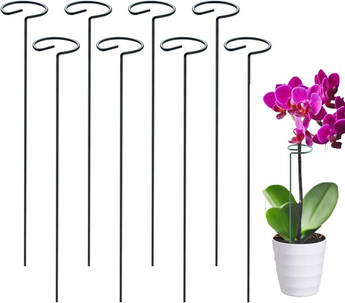Green metal orchid rose single - metal,