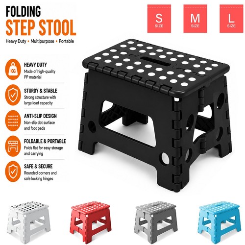 Folding step stool non - folding, slip