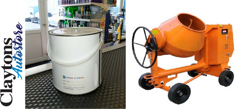 Belle cement mixer orange - mixer,