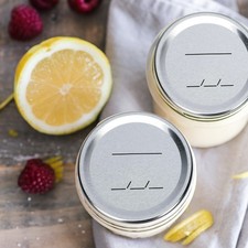  20 Pcs Mason Jars Regular Mouth Lids Tinplate Covers Canning Sealed