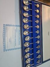 Hallmark Sterling Silver Set Of 12 Zodiac Spoons  John Pinches London 281g
