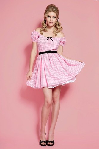Wheels dollbaby gingham - wheels,