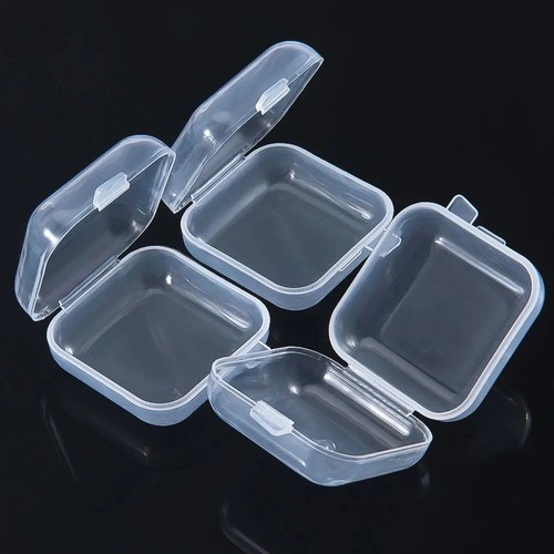 Clear plastic storage box - plastic,