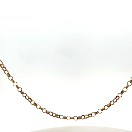 9ct yellow gold belcher chain