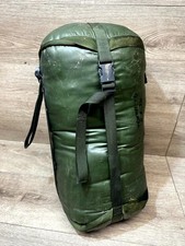 British Army Arctic Sleeping Bag Olive Green Insulated Zipper Compression Sack