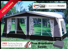 A 2025 Camptech Kensington Full Air Inflatable Caravan Awning (WITH FREE CARPET)