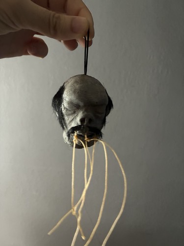 Latex shrunken head replica - latex,