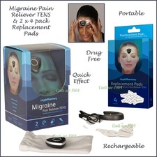 Lloyds Pharmacy Migraine Pain Reliever TENS Machine & Replacement Pads NEW