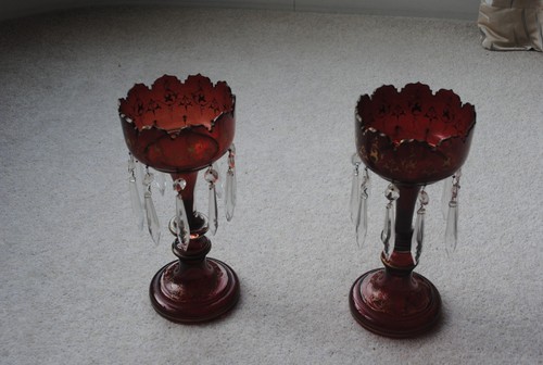 Victorian cranberry glass - cranberry,