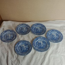 6 x Spode Blue Italian Side